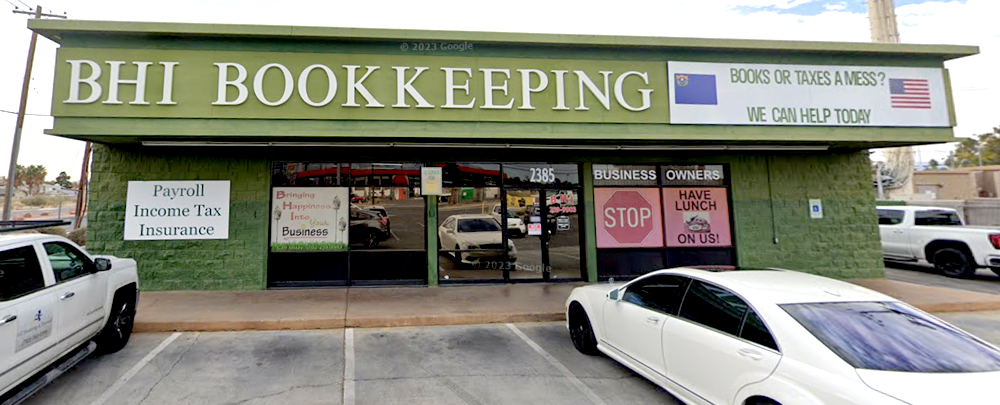 BHI Bookkeeping cover