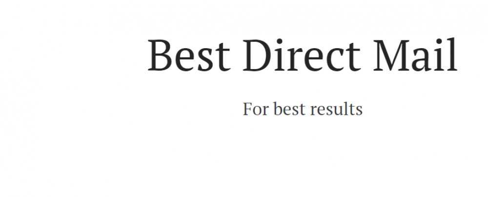 Best Direct Mail cover