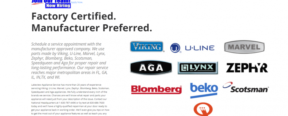 Lakeview Appliance Service cover