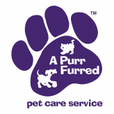 A PurrFurred Pet Care Service logo