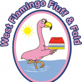 West Flamingo Fluff & Fold logo