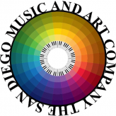 The San Diego Music and Art Company logo